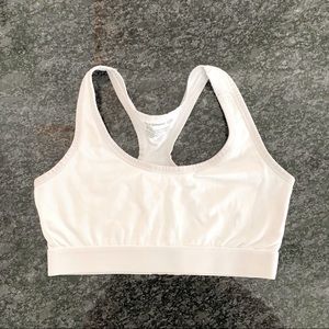 Pact Organic Cotton Racerback Bra White S